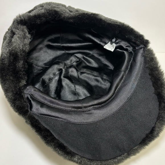 Isotoner faux fur newsboy cap, OS - Picture 4 of 8